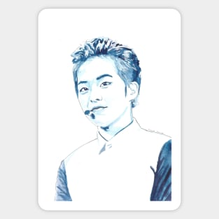 EXO Xiumin Watercolour Design by NiamhYoungArt Sticker